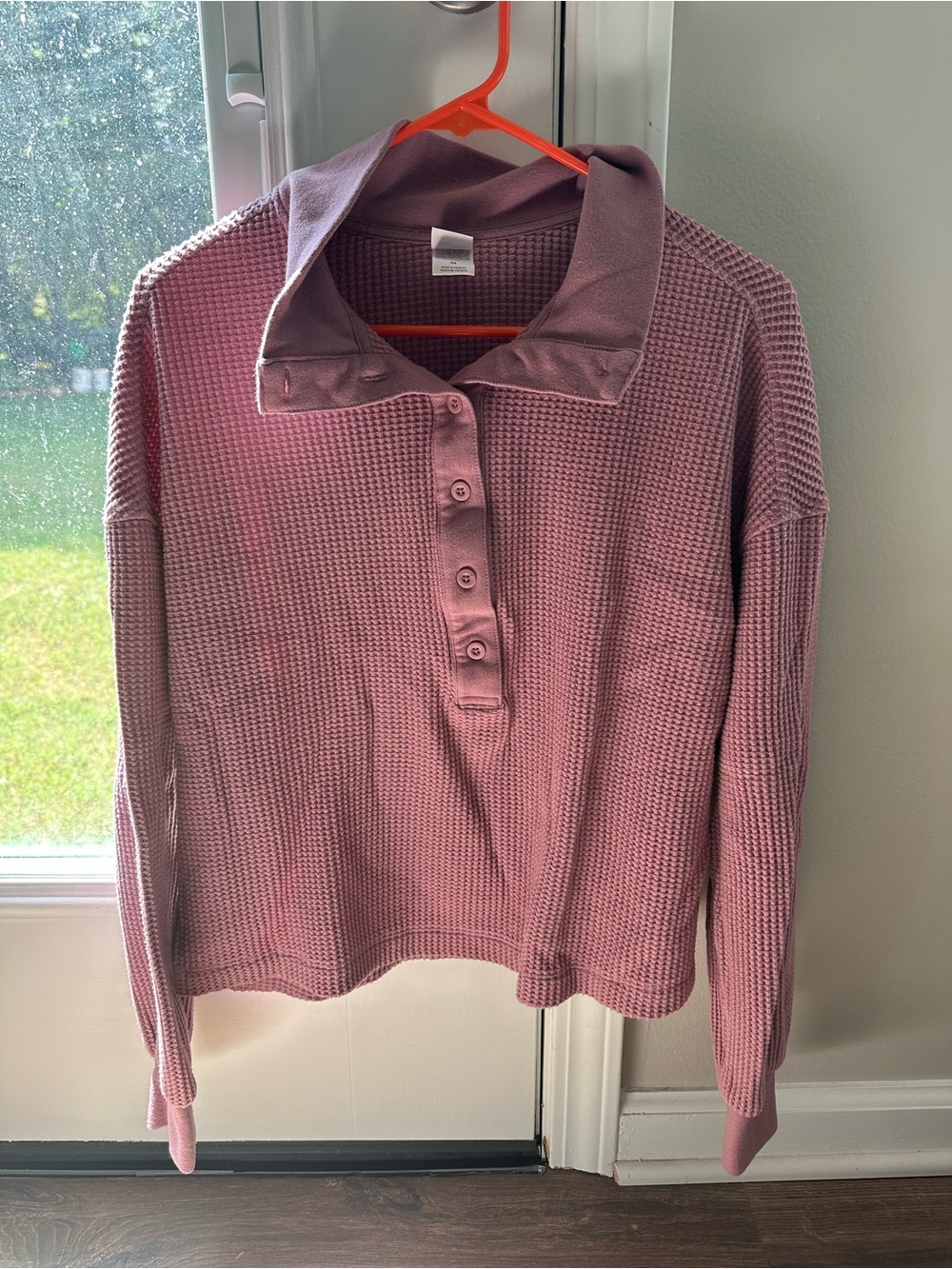 Auden Women's Waffle Knit Lounge Set - Dusty Rose